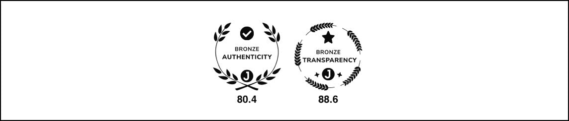 Bronze-Auszeichnungen für Authentizität und Transparenz mit Bewertungspunkten – Beautyhacker.